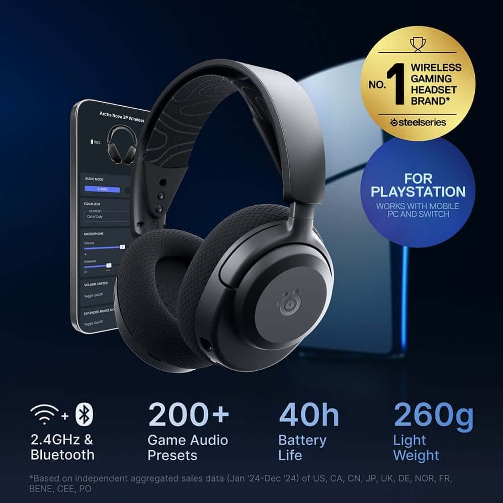 หูฟังไร้สาย STEELSERIES ARCTIS NOVA 3P สีฟ้า_1